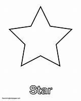 Star Coloring Shape Pages Shapes Stars Template Printable Preschoolers Cartoon Cliparts Small Clipart Simple Color Sheet Kids Book Print Library sketch template