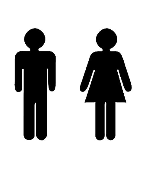 printable restroom signs clipart