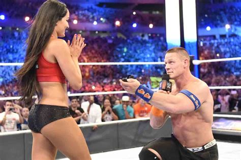 John Cena Proposes To Nikki Bella During Wrestlemania 33