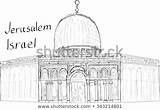 Aqsa Masjid Mosque sketch template