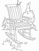 Coloring Chair Rocking Pages Furniture Garden Printable Kids Color Books Flower Categories Similar Getcoloringpages Visit sketch template