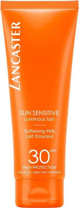 bolcom lancaster sun sensitive softening milk spf  zonnebrand  ml