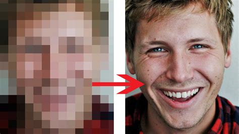 ai turns pixelated faces  real portraits    hiccups