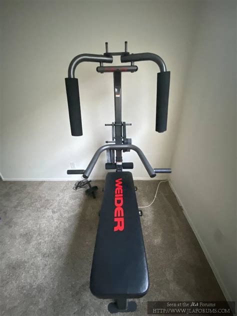 weider flex cts home gym system workout bench   resistance bands santa monica  jla
