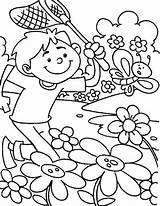 Coloring Spring Pages Time Kid Garden Butterfly Springtime Untuk Barangan Drawing Sheets Kids Color Chasing Getcolorings Dibeli Printable Getdrawings Colors sketch template