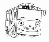 Tayo Bus Little Coloring Pages Printable Kids Description sketch template