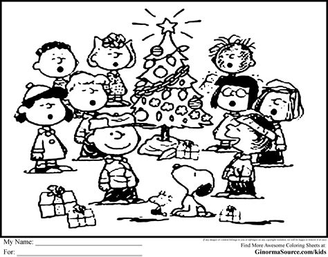 Charlie Brown Christmas Coloring Pages Clip Art Library
