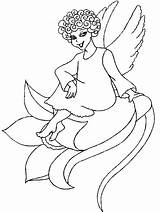 Coloring Pages Fantasy Fairies Cute Angel Fairy Kleurplaten Printable Kids Elfjes Print Fate Disegni Flower Easily Fun Coloringpagebook Van Advertisement sketch template