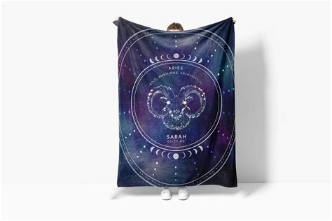 personalized zodiac blanket horoscope astrology t etsy