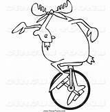 Unicycle Coloring Clipart Getcolorings Color Circus sketch template