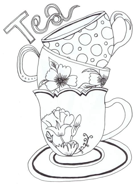 printable teapot coloring pages coloring home