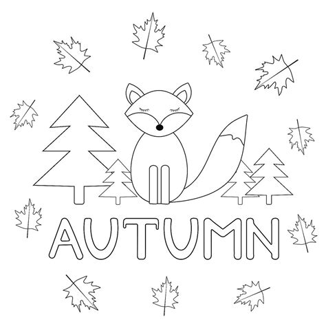 fall coloring page   printable autumn coloring page  kids