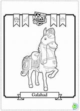 Dinokids Coloring Knight Mike Close sketch template