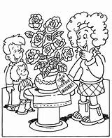 Kleurplaat Verjaardag Moederdag Moeder Peuter Kleurplaten Omnilabo Liefste Kleinkinderen Verrassen Kinderen Teksten Lezen Downloaden sketch template