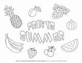 Fruits Planerium sketch template