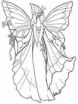 Fairies Colouring Phee Mcfaddell Dover Colorat Faery Faerie sketch template