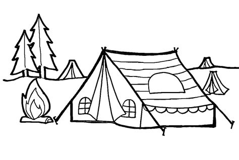 camping  printable coloring page  print  color