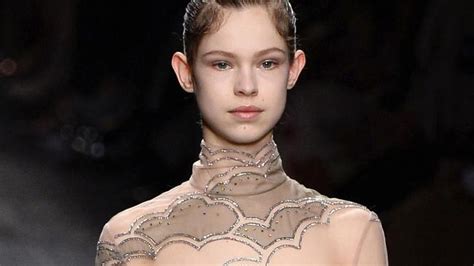 Paris Fashion Week 2016 Very Young Model With Exposed Nipples Causes