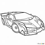 Shaker Draw Lamborghini sketch template
