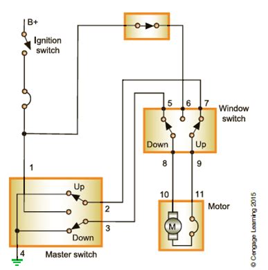 solved  power window motor   wiring diagram  completely cheggcom