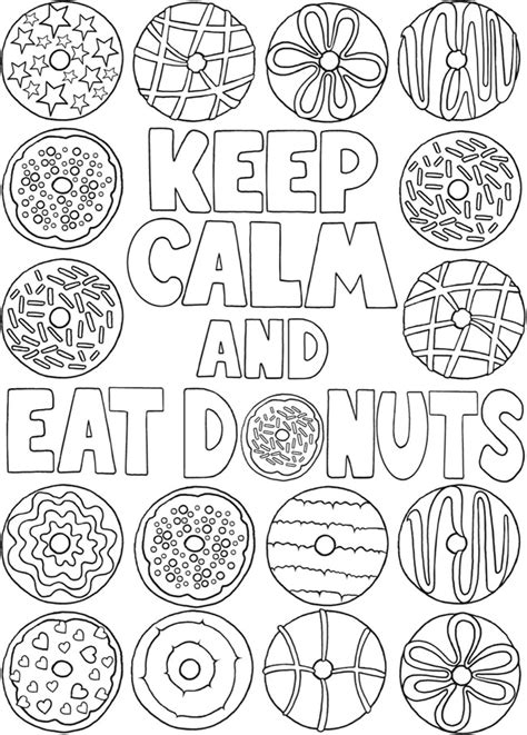 dover publications donut coloring page coloring pages