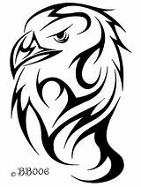 Tribal Eagle Animal Head Simple Tattoos Tattoo Drawing Designs Animals Phoenix Getdrawings Google Ca Wolf sketch template