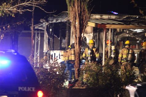 fire destroys washington mobile home  adults  child burned st george news