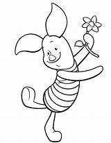 Coloring Pooh Piglet Winnie Pages Popular sketch template