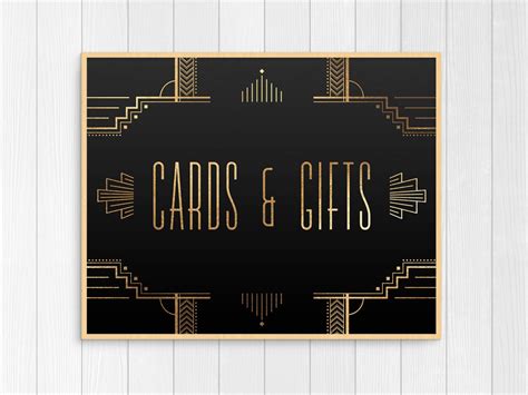 cards  gifts sign printable cards  gifts wedding sign etsy