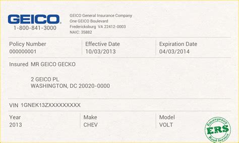 auto insurance id card template  sample template design