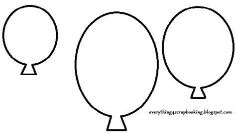 images  baloon  printable shape template stencil