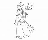 Coloring Peach Pages Princess Printable Mario Ausmalbilder Super Daisy Library Clipart sketch template