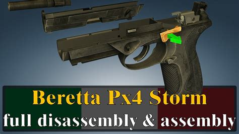 beretta px storm full disassembly assembly youtube