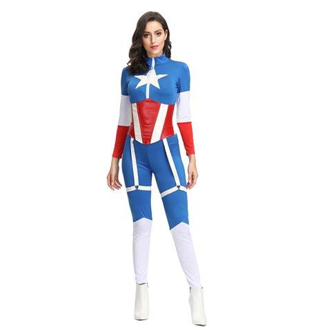 female captain america cosplay costume costplayto