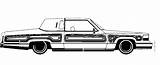 Cadillac Lowrider sketch template