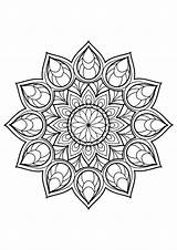 Coloring Mandala Adults Mandalas Pages Book Printable Kids Color Books Colouring Adult Justcolor Magnificent Print Flower Simple Medium Visit Choose sketch template