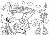 Pachycephalosaurus Coloring Pages Dinosaurs Jurassic Printable Supercoloring Categories sketch template