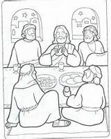 Coloring Jesus Supper Pages Last Bible Sunday School Crafts His Kids Printable Da Activities Fastenzeit Triumphal Entry Abendmahl Preschool Das sketch template