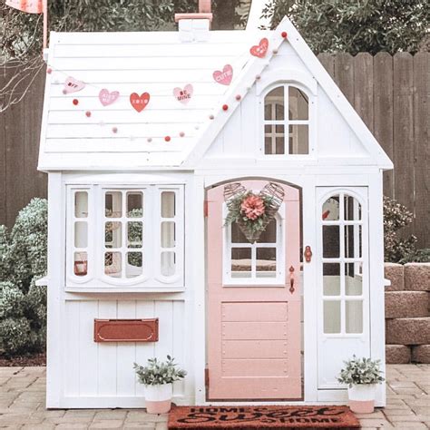 girls pink playhouse play houses playhouse decor wendy house
