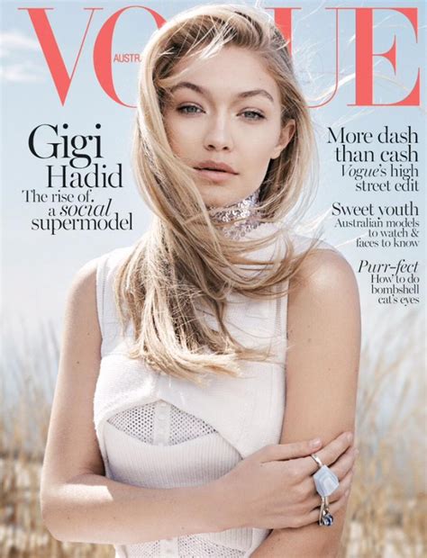 Gigi Hadid Vogue Paris Nude March 2016 Cover Fashion