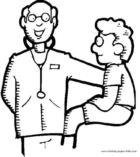 doctors hospital coloring page family people jobs coloring pages