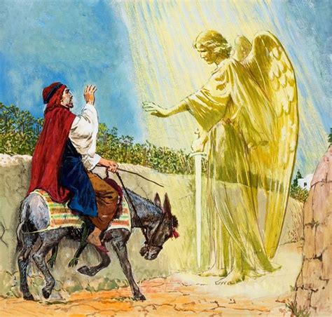 balaam   donkey confronted   angel  god numbers