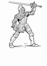 Coloring Pages Knights Kids sketch template
