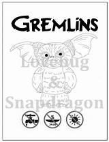 Gremlins Coloring Gizmo Spike Book Instant Printable Greta sketch template