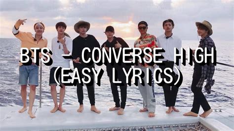 bts converse high easy lyrics youtube