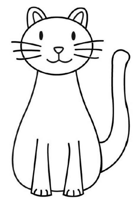 cat drawing easy  kids clip art library