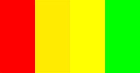 Red Yellow And Green Neon Color Scheme Bright