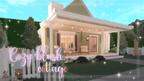 bloxburg cozy blush cottage  youtube