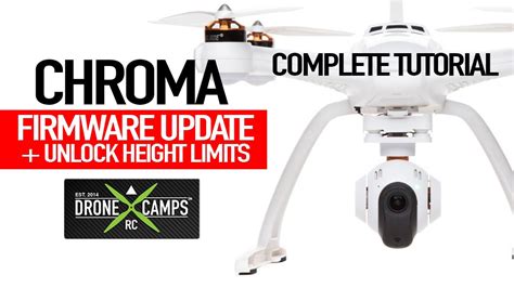 chroma drone firmware update unlocking height limits tutorial youtube