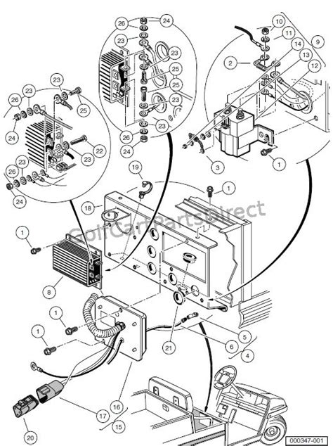 obc clubcar golf cart wiring diagram